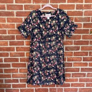 Katy D floral short sleeve dress